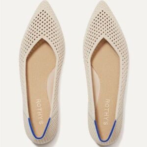 Rothy's The Point II in off white mesh